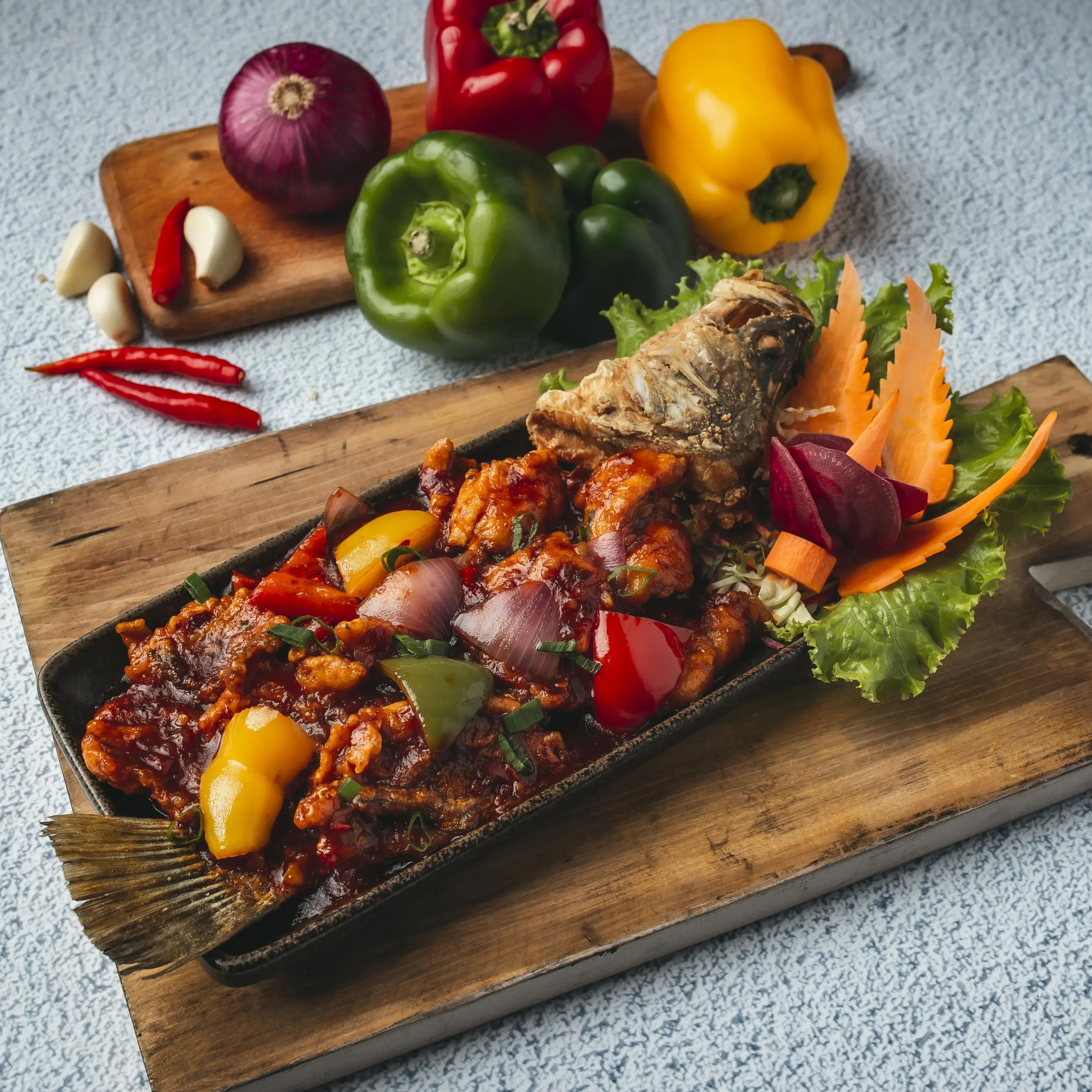 White Snapper with Sze-Chuan Chilli Sauce 