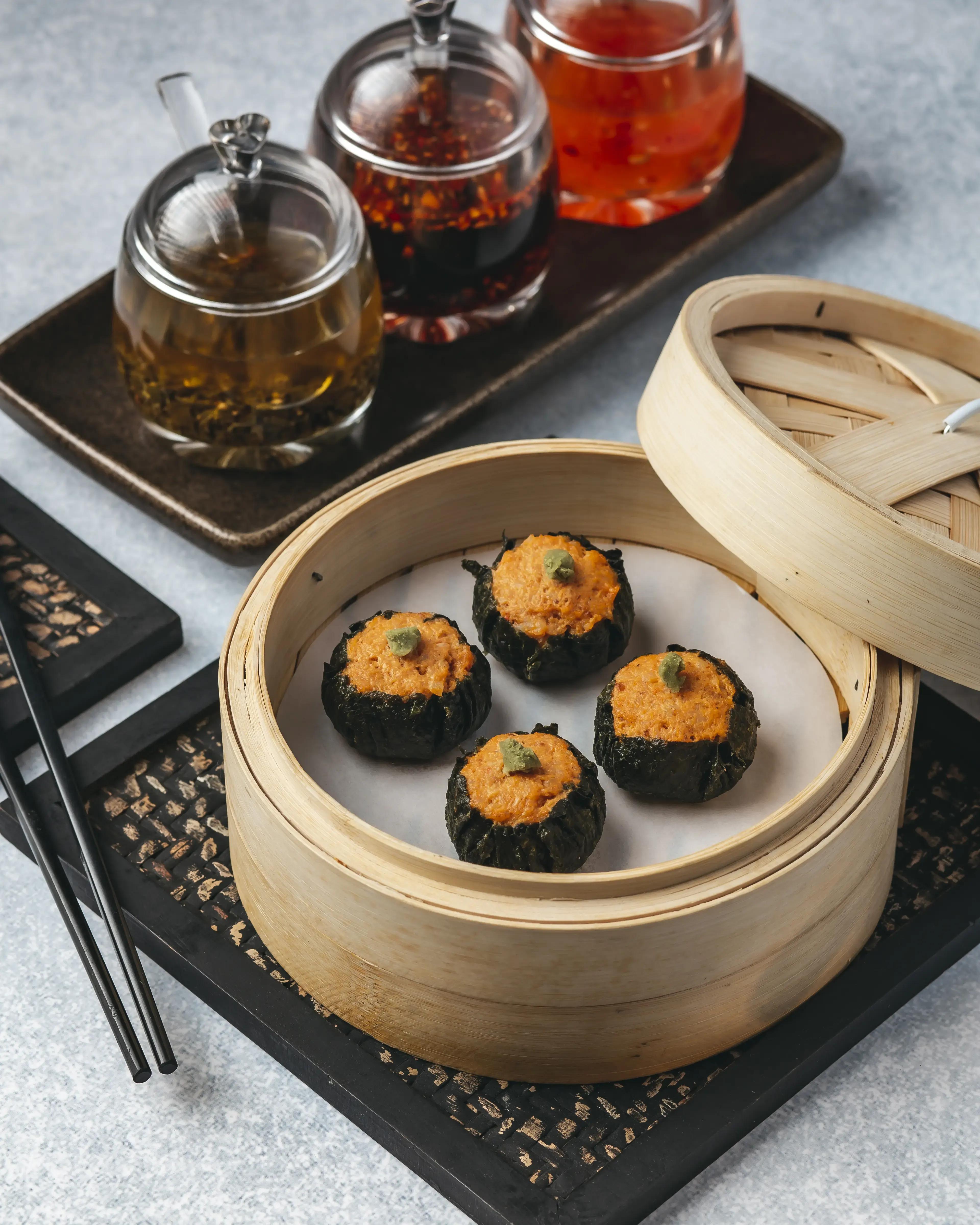 Nori-Wrap Prawn Siu Mai