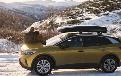 VW ID4 snø vinter skiboks skiguard imove bilabonnement