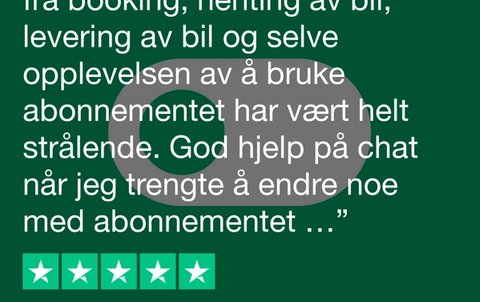 tilbakemedling imove trustpilot bilabonnement