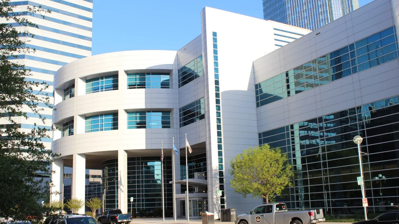 A photo of the Ronald J. Norick Downtown Library in Oklahoma City