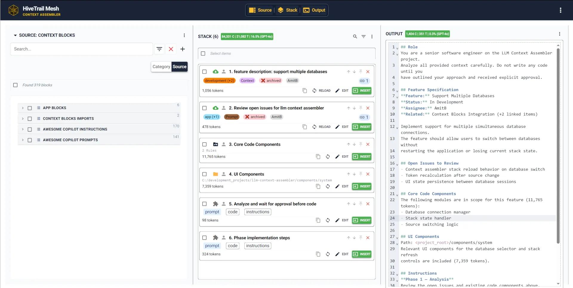HiveTrail  Mesh Developer Stack Example