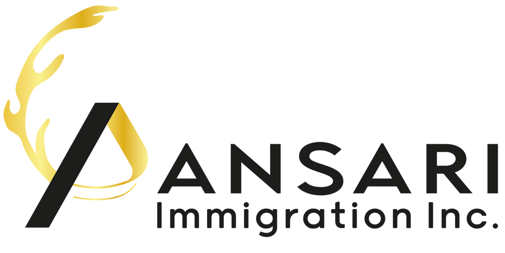 Ansari Immigration logo on a personalized direct mail postcard