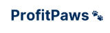 ProfitPaws logo on a personalized direct mail postcard