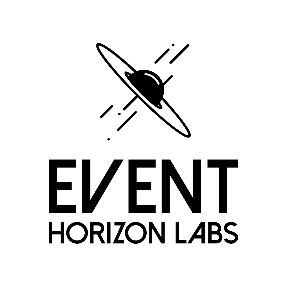 Event horizon labs logo on a personalized direct mail postcard