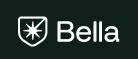 Bella logo on a personalized direct mail postcard