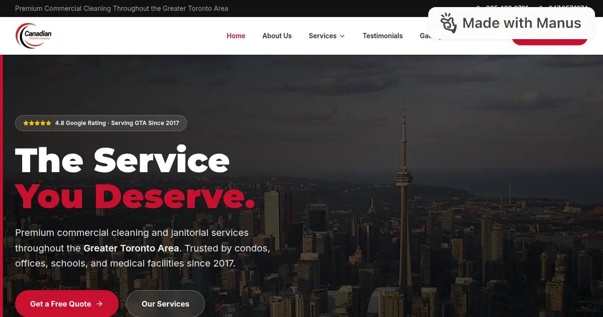Canadian Cleaning Company logo