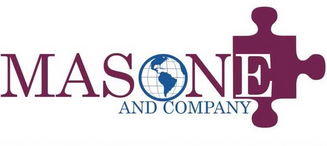 Masone and Company logo on a personalized direct mail postcard