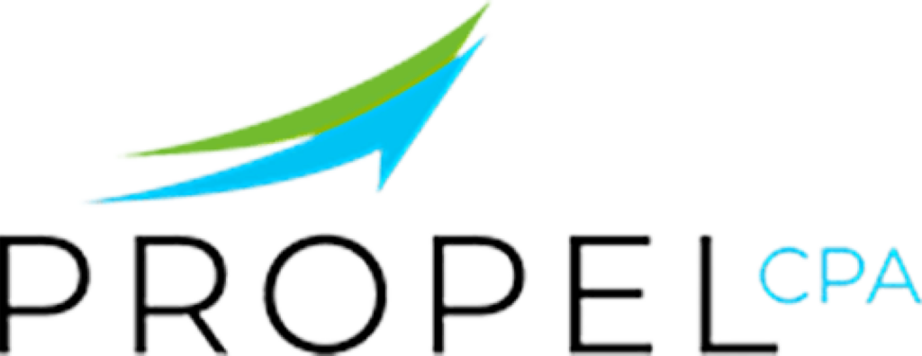 Propel CPA logo on a personalized direct mail postcard