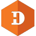 Harmonic Design logo on a personalized direct mail postcard