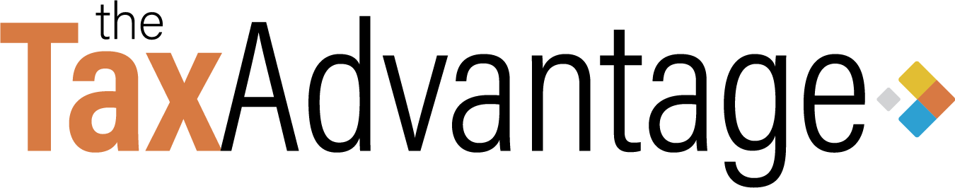 The Tax Advantage logo on a personalized direct mail postcard