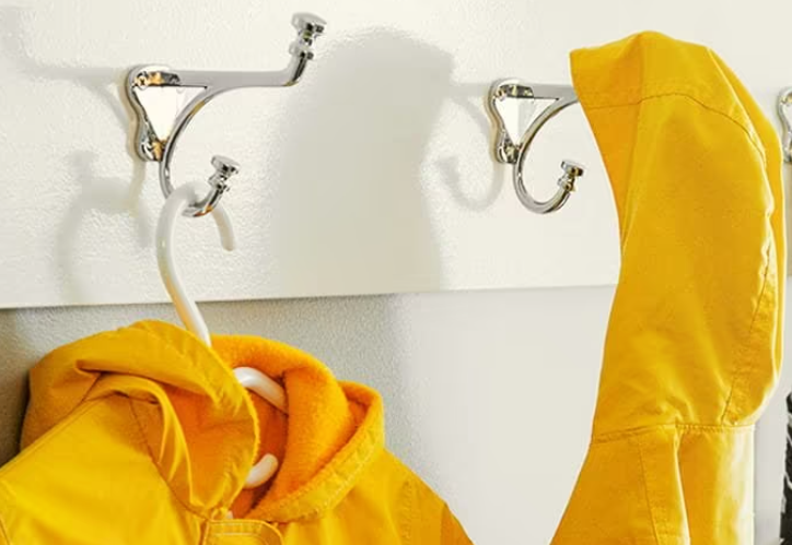 Yellow Raincoat photo printed on a personalized direct mail postcard