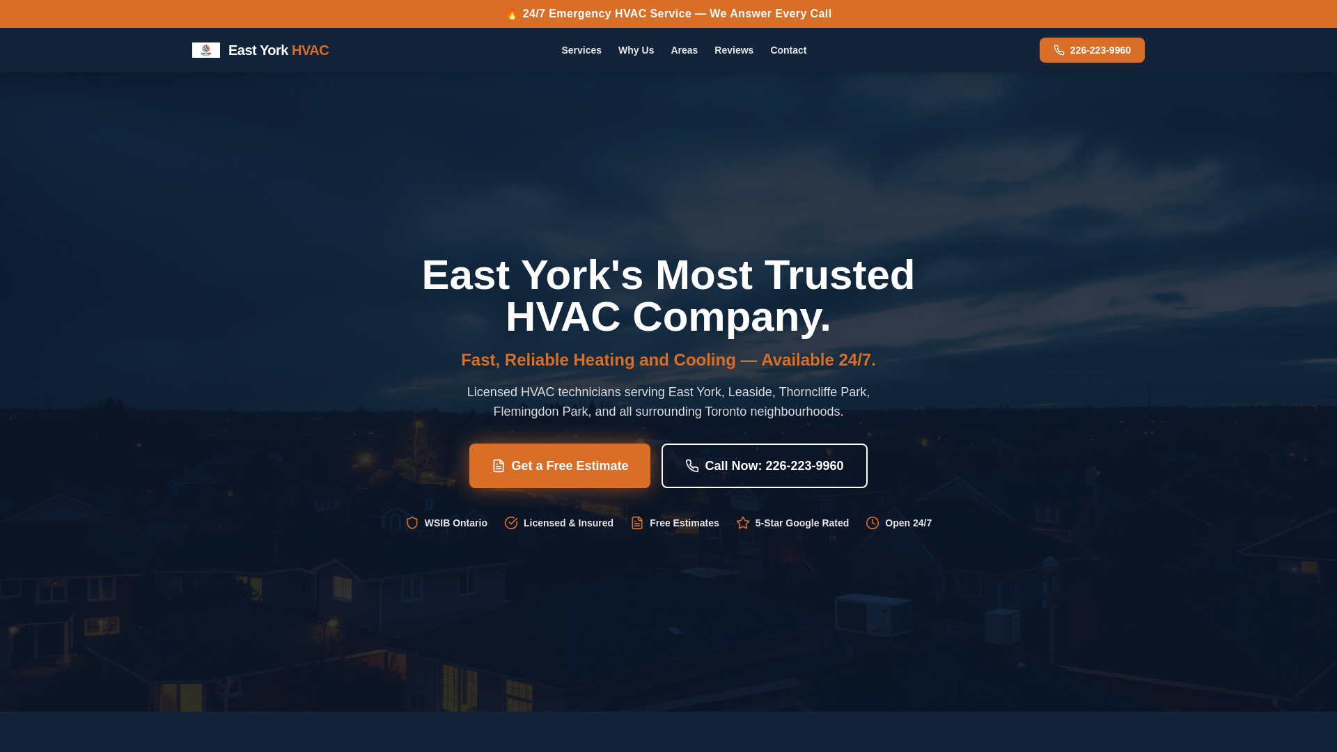 East York HVAC logo