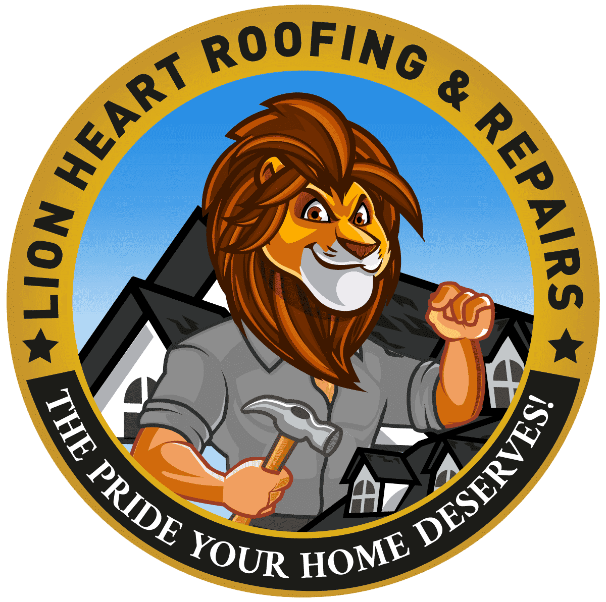 Lion Heart Roofing & logo
