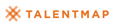 TalentMap logo on a personalized direct mail postcard
