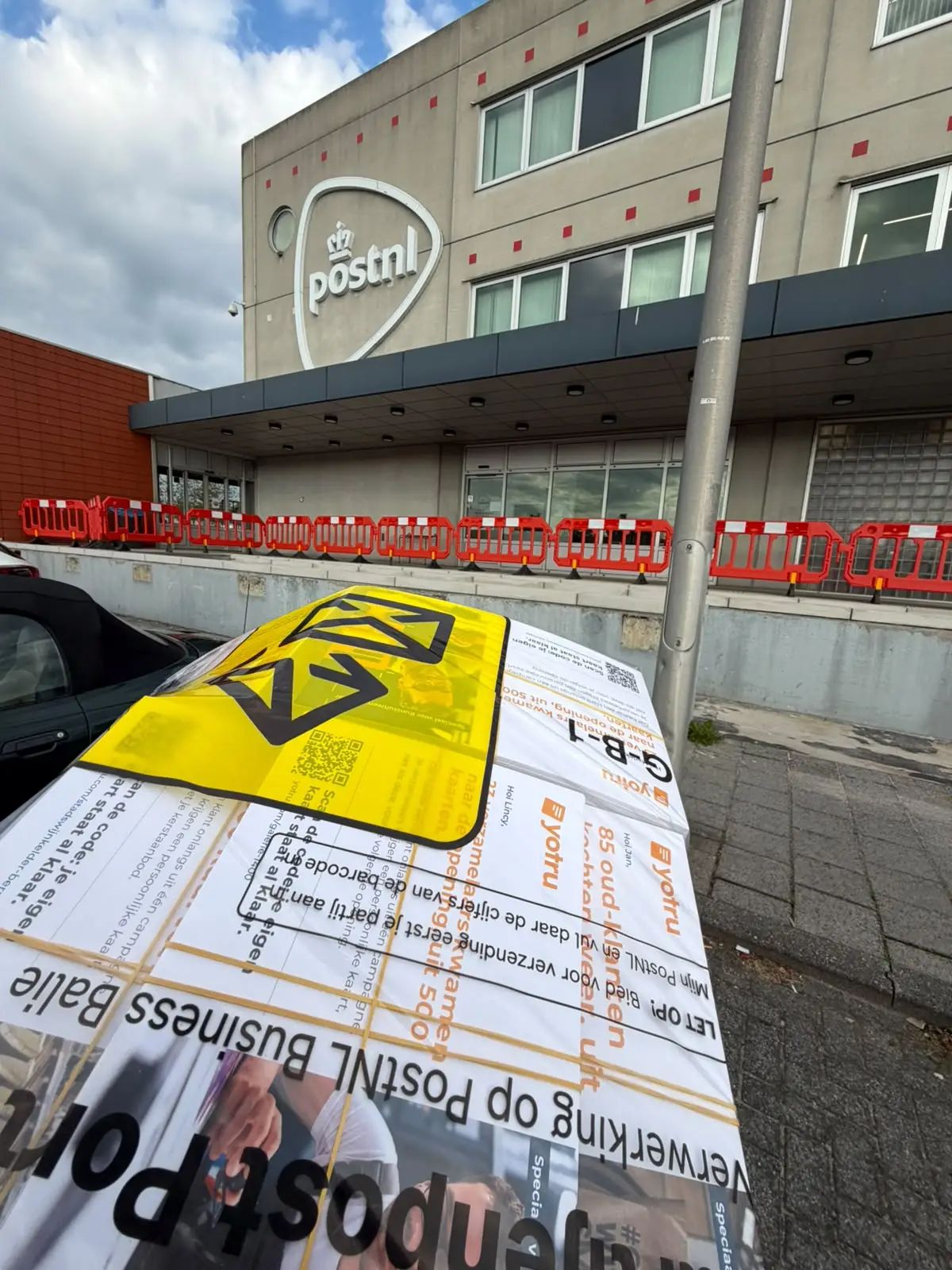 Persoonlijke kaarten voor een zakelijke mailing, bij PostNL aangeleverd
