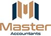 Master Accountants logo on a personalized direct mail postcard