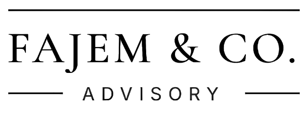 Fajem & Co. logo on a personalized direct mail postcard
