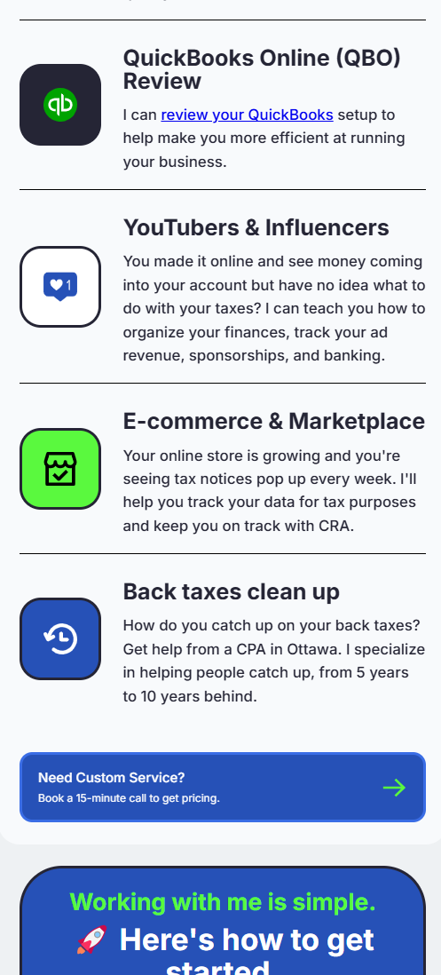 Taxes Made Simple. Lucas CPA photo printed on a personalized direct mail postcard