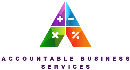 Accountable Business logo on a personalized direct mail postcard
