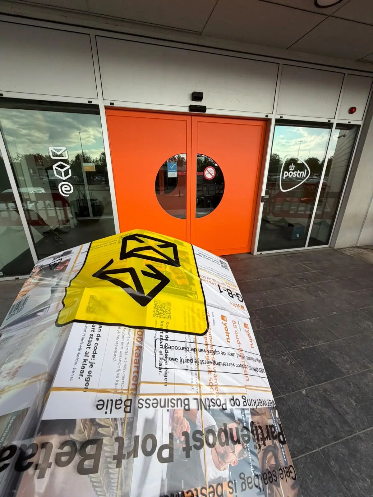 Zakelijke kaarten in bulk aangeleverd bij PostNL