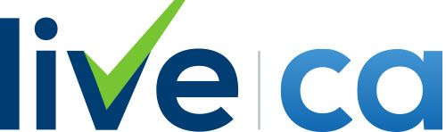 LiveCA LLP logo on a personalized direct mail postcard