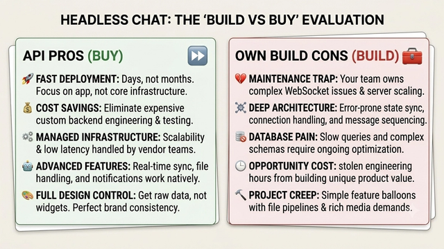 The Hidden Tax of "Building Your Own" Chat Backend