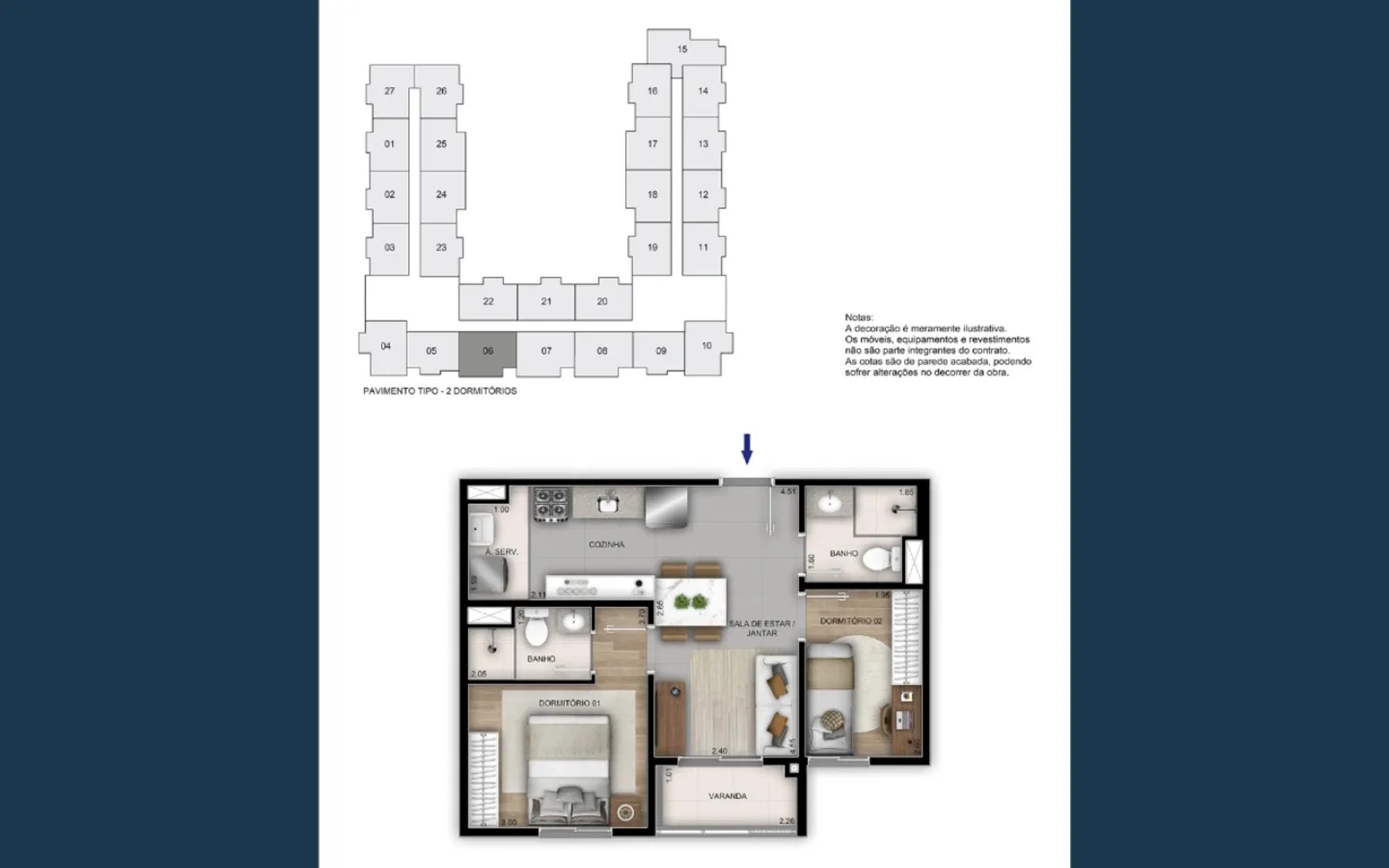Residencial Porto Maravilha — planta 3