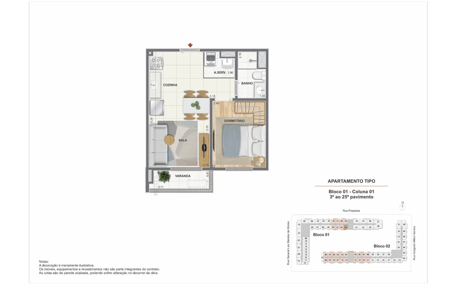 Residencial Pixinguinha - Condomínio Carinhoso — planta 4