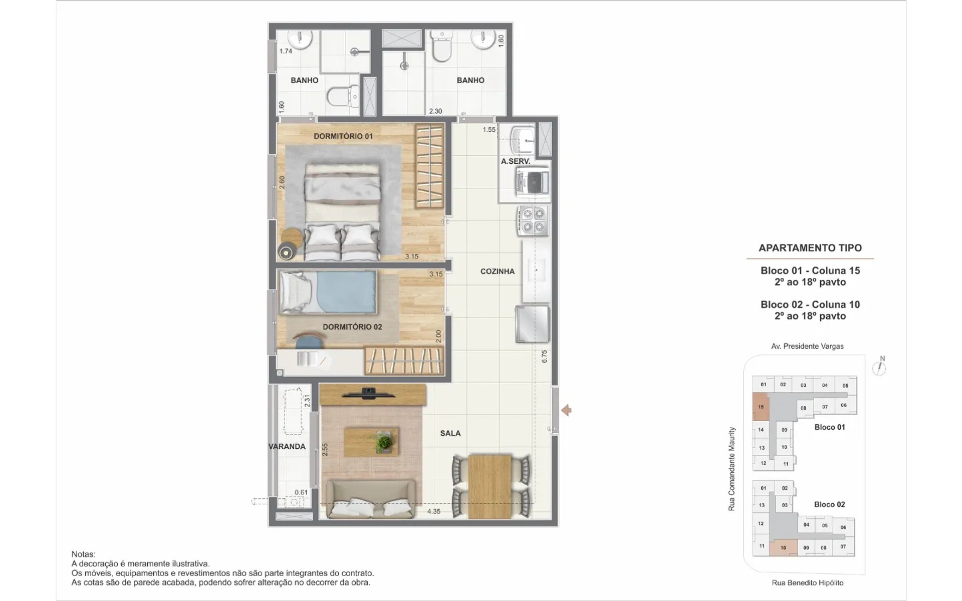 Saudosa Praça Onze Residencial — planta 2