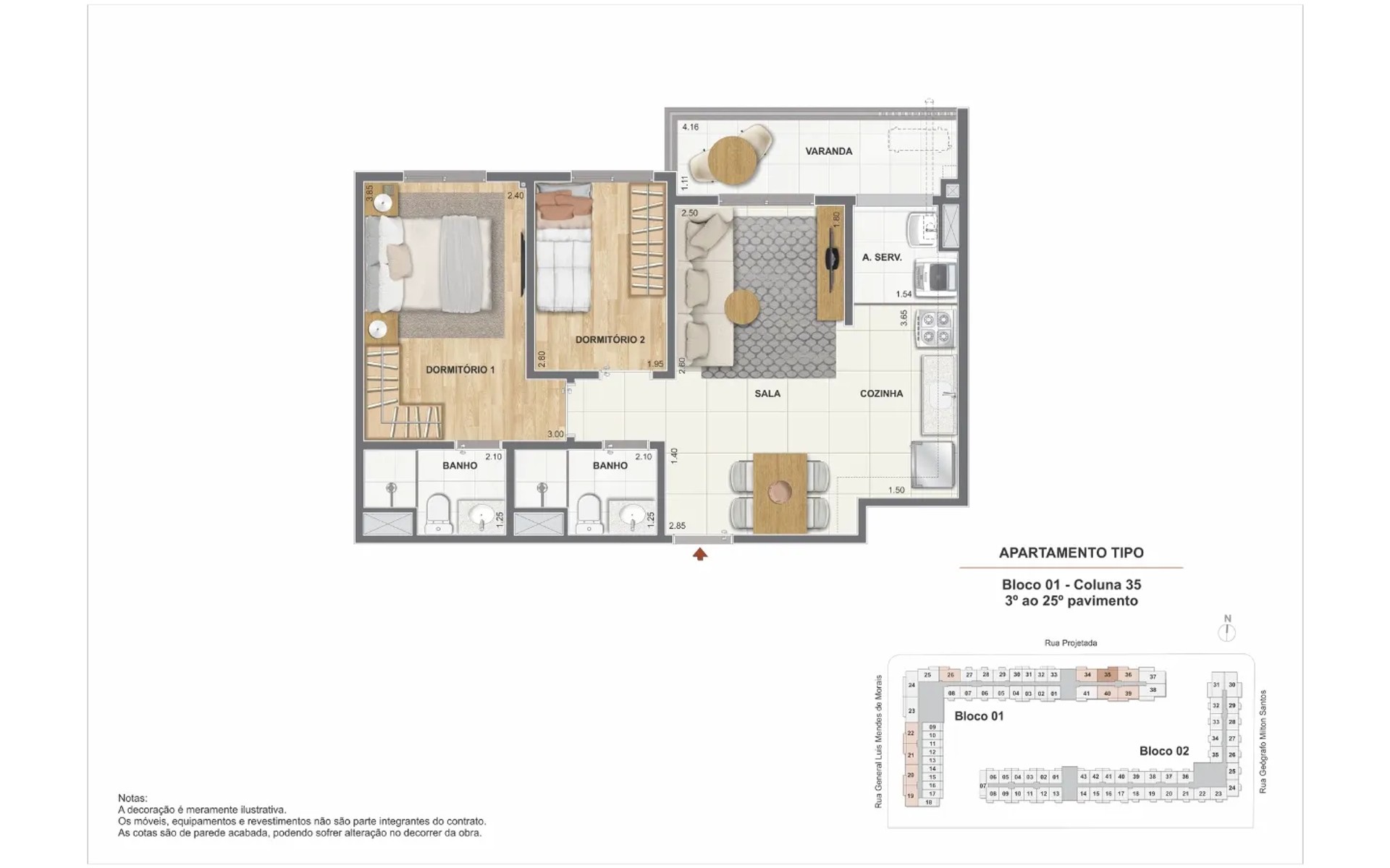 Residencial Pixinguinha - Condomínio Carinhoso — planta 5