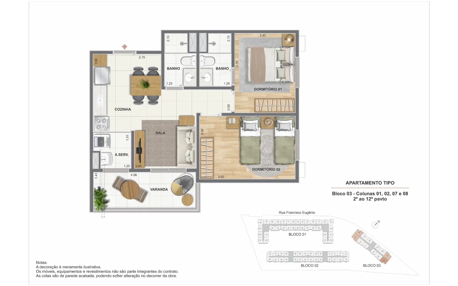Residencial Cartola — planta 3