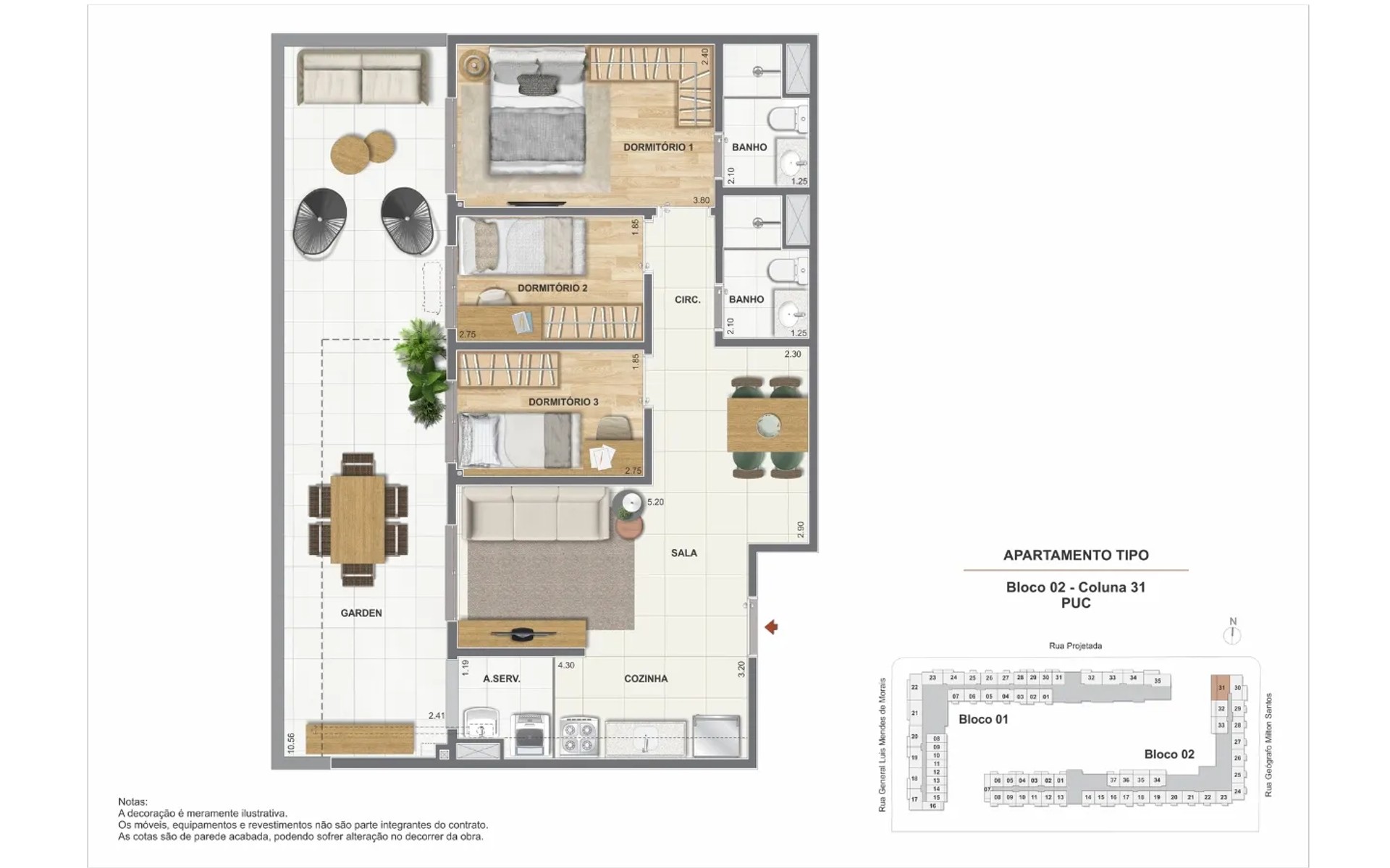 Residencial Pixinguinha - Condomínio Carinhoso — planta 7