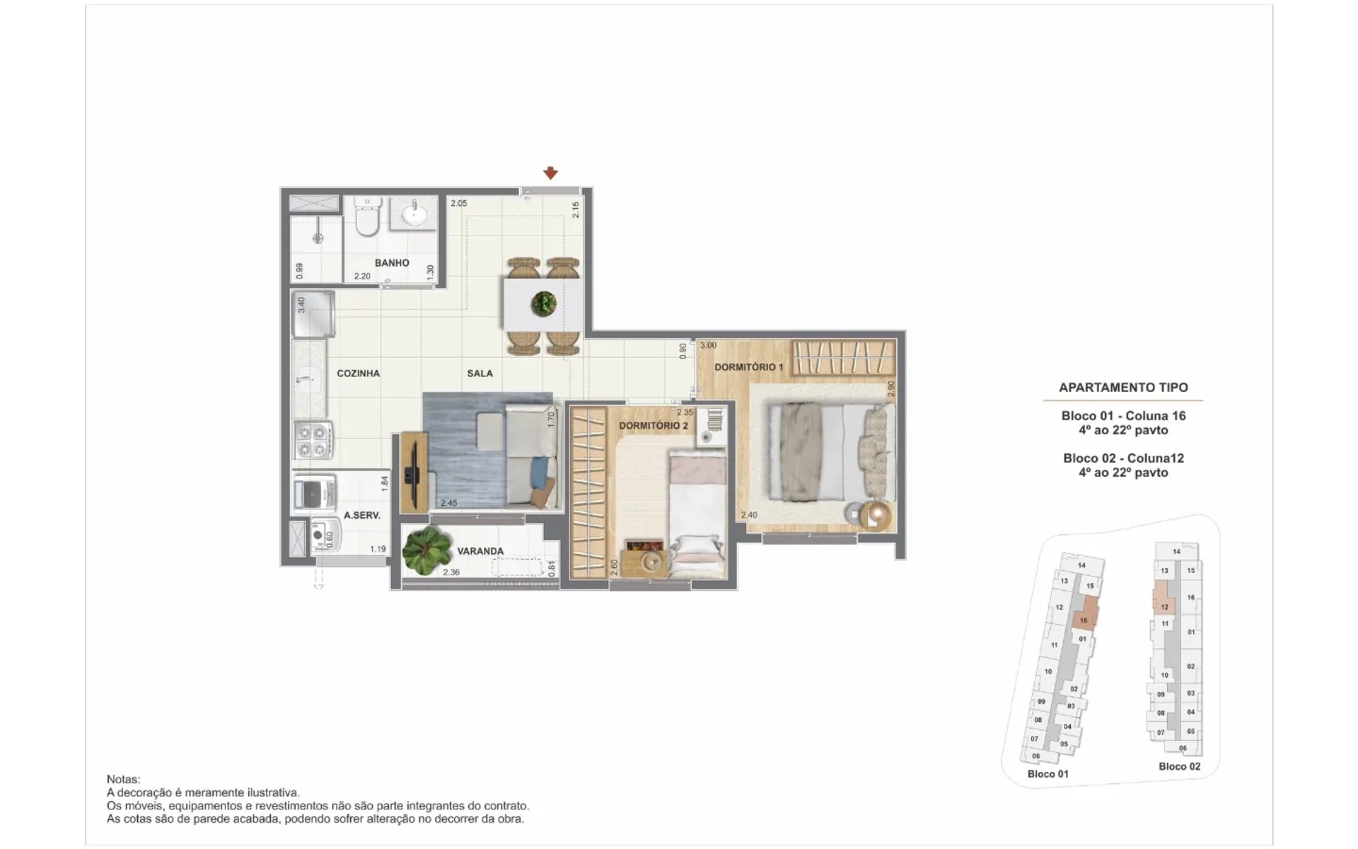 The Pier Residencial — planta 4