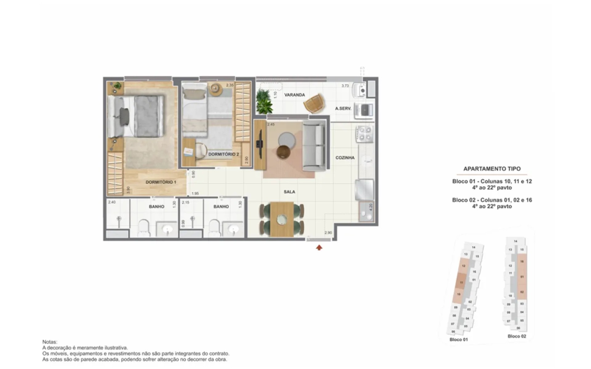 The Pier Residencial — planta 6