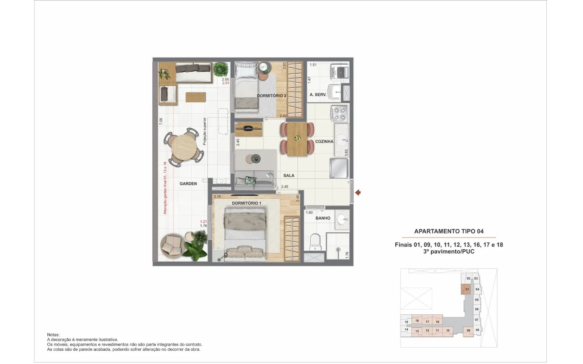 Residencial Pixinguinha - Condomínio Rosa — planta 4