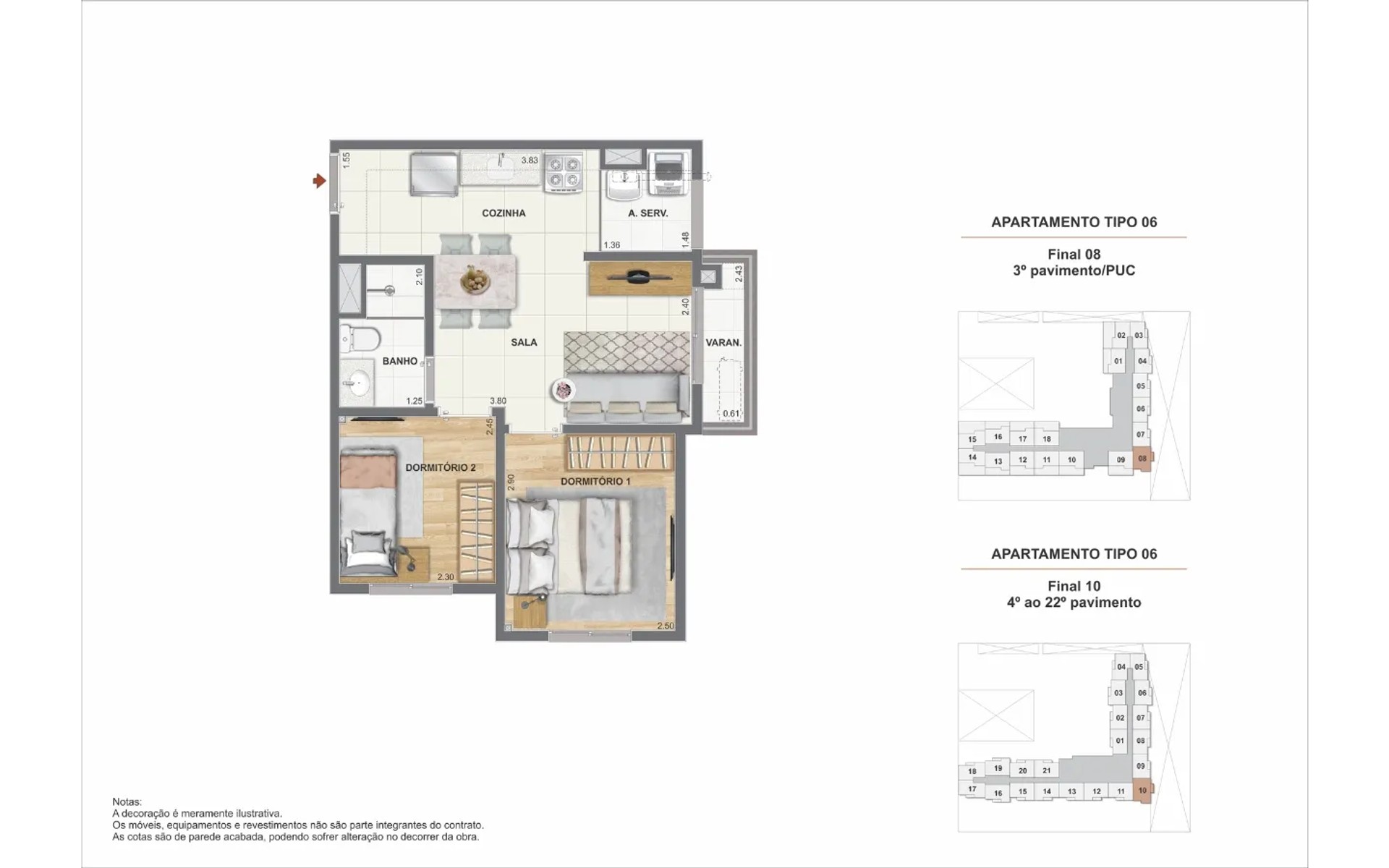 Residencial Pixinguinha - Condomínio Rosa — planta 6