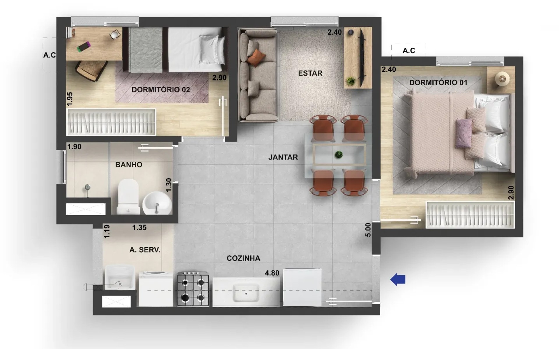Completo Parque Brito III — planta 2