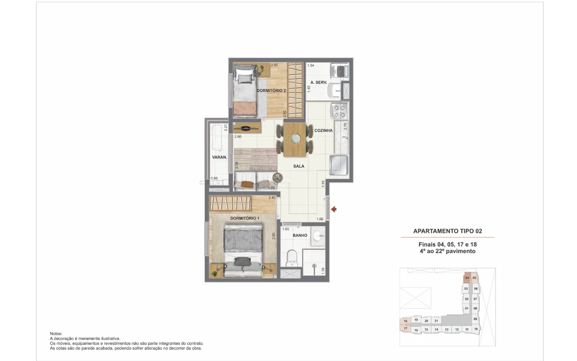 Residencial Pixinguinha - Condomínio Rosa — planta 2