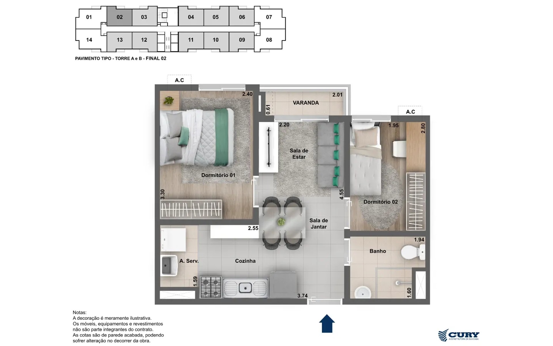 Connect Bonsucesso — planta 3