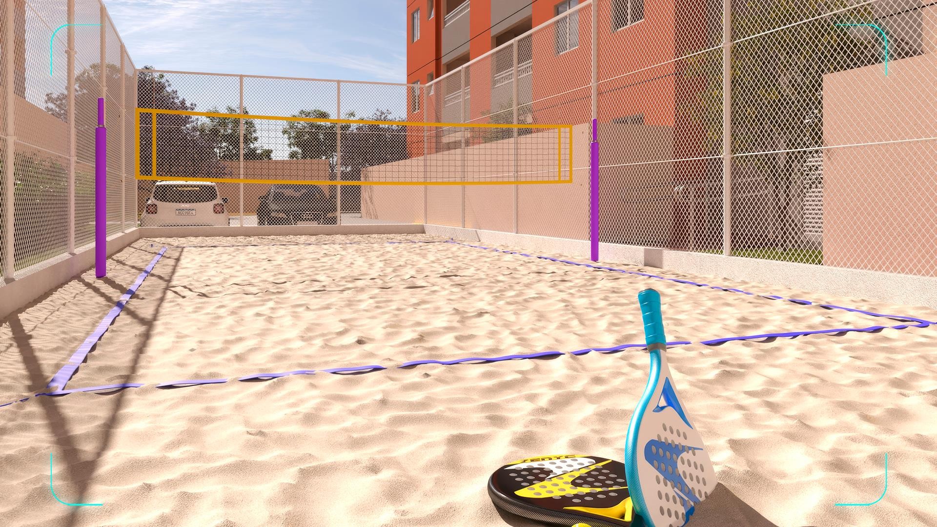 Quadra de beach tennis