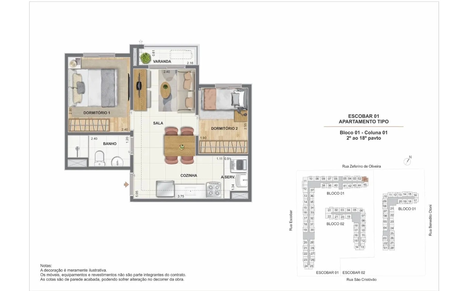 Luzes do Rio - Condomínio Lamparina — planta 5