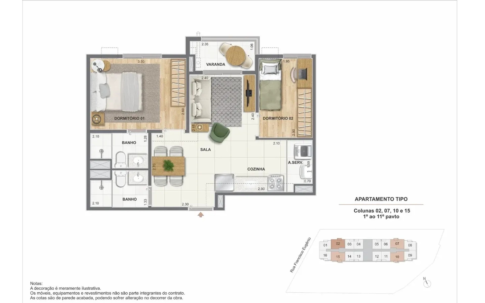 Residencial Cartola II — planta 1