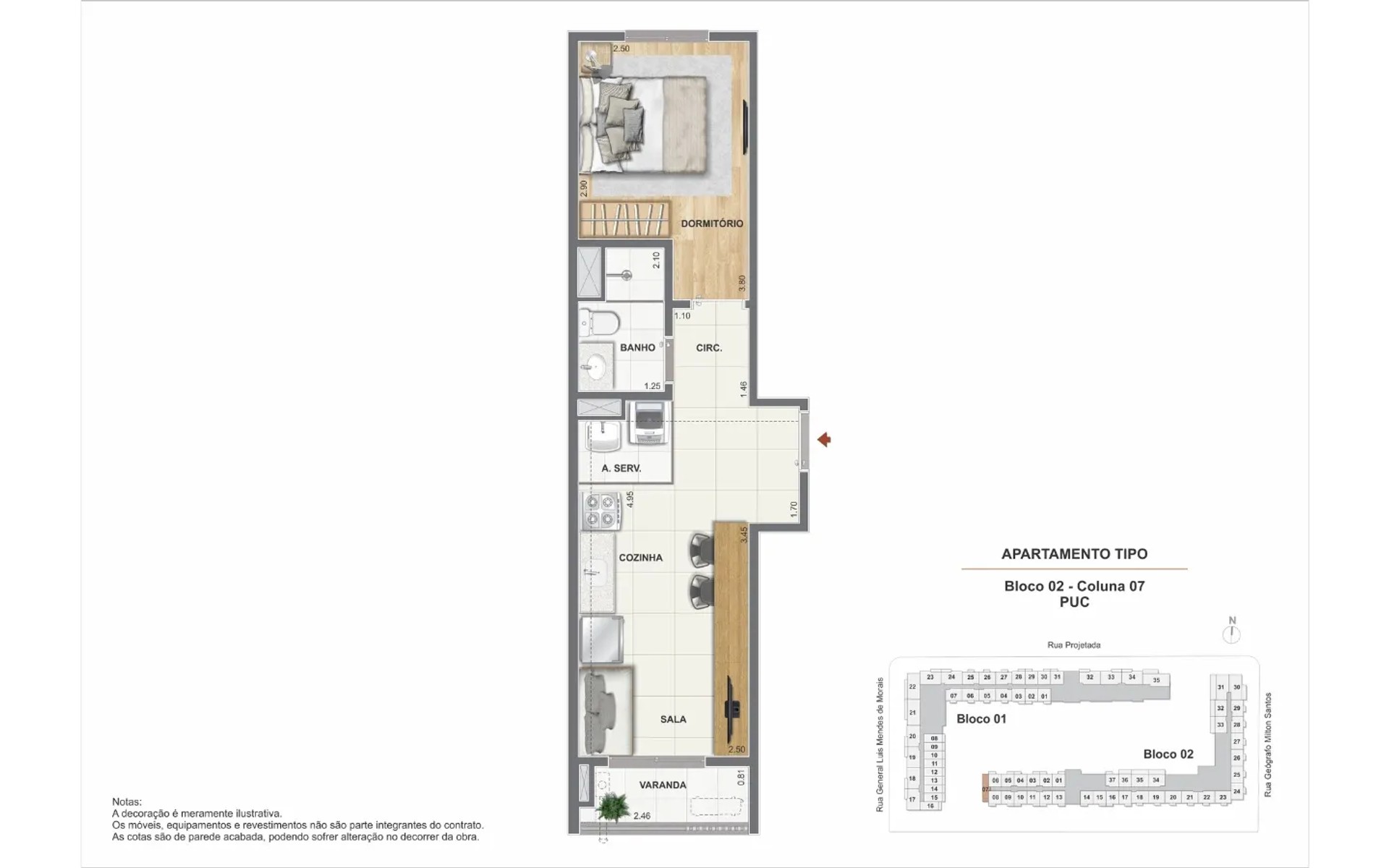Residencial Pixinguinha - Condomínio Carinhoso — planta 3