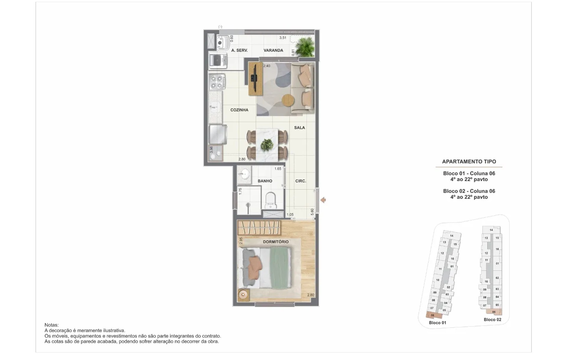 The Pier Residencial — planta 7