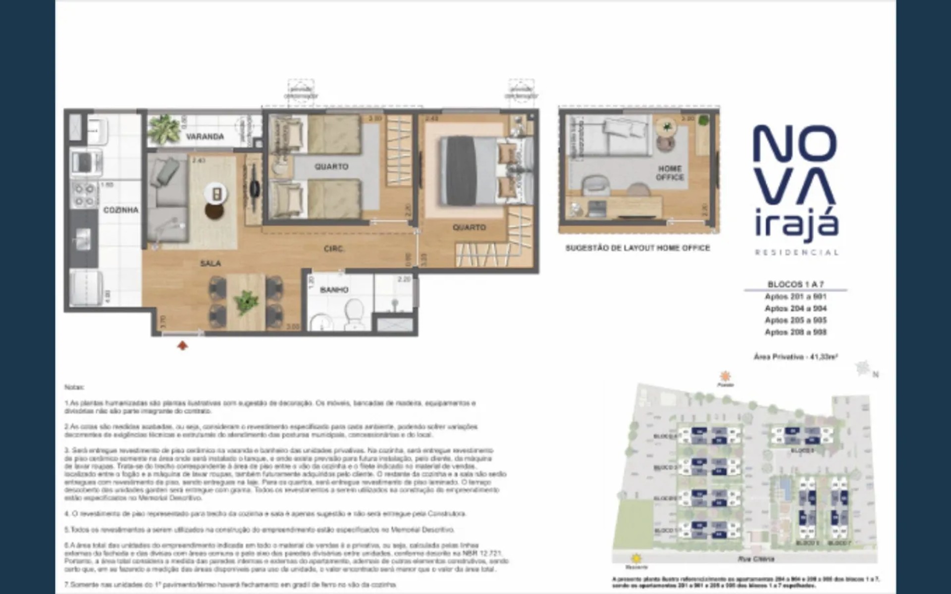 Nova Irajá Residencial — planta 3