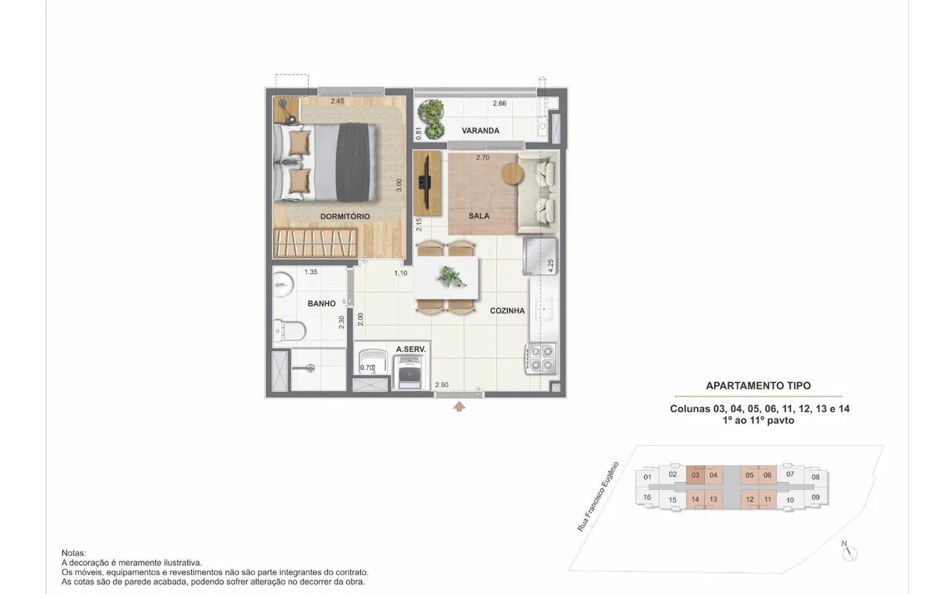 Residencial Cartola II — planta 3