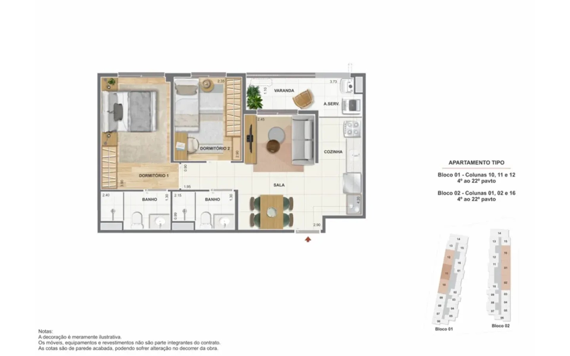 The Pier Residencial — planta 1