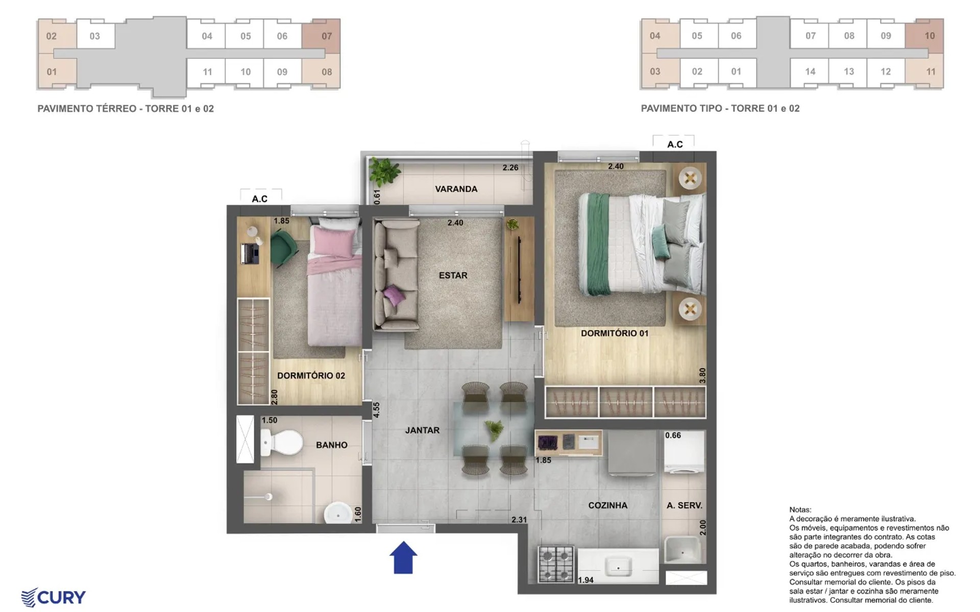 Residencial Nova Olaria — planta 2