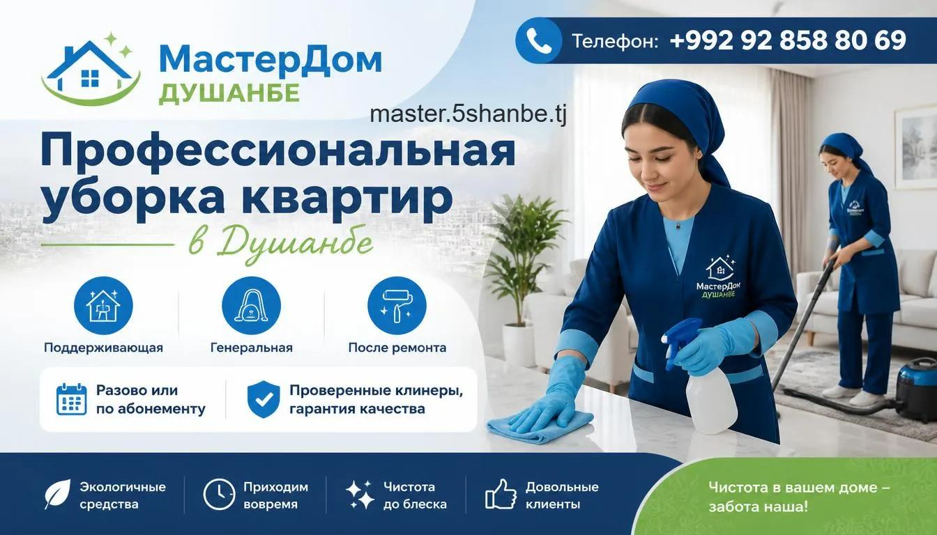 уборка квартир в Душанбе